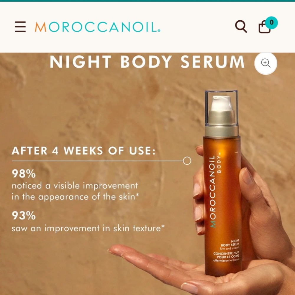Moroccanoil Night Body Serum - Teal and Amber Tones
